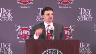 Troy Football Head Coach Neal Brown Introductory Press Conference