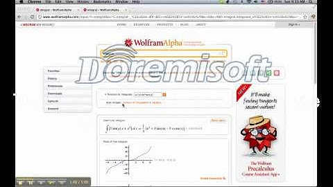 wolfram-alpha integration