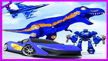 flying dino Robot car games Android gameplay