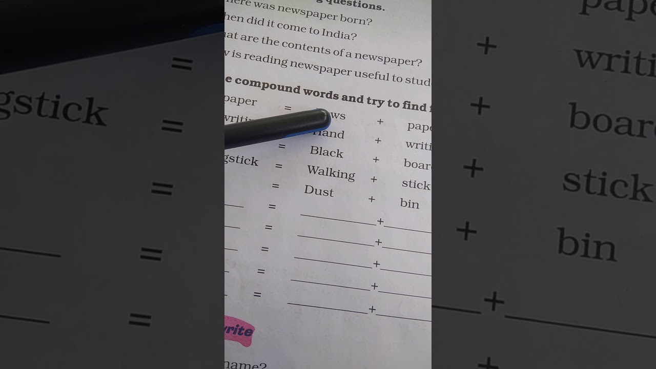 Class 5  English, unit 10 , NEWSPAPER ( Questions -Answers)