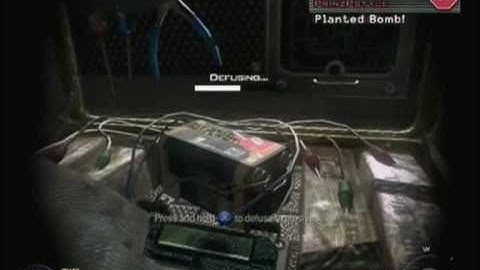 Modern Warfare 2: How To Ninja Defuse - Episode 11 - Underpass Bomb Site B - Including Hiding Spot