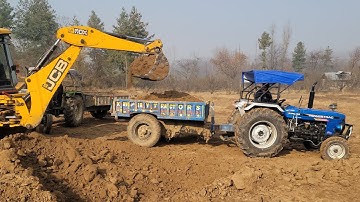 Jcb 3dx Eco Excellence Machine LoadingRed Mud In Mahindra and Swaraj Tractor IJcb Tractor Cartoon