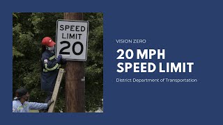 Vision Zero Safety - Linda Bailey on the 1,100th 20mph Speed Limit Sign
