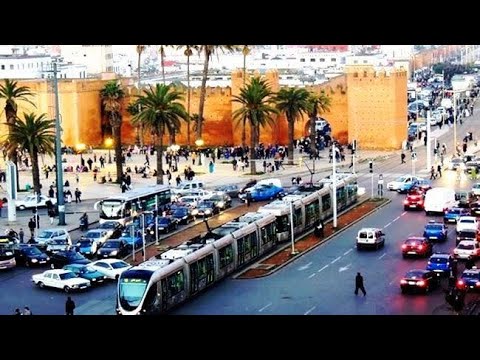 RABAT Walking جولة رائعة مشيا وسط العاصمة بساحة باب الحد وساحة لمارشي سانترال وساحة السويقة