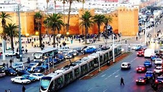 RABAT Walking جولة رائعة مشيا وسط العاصمة بساحة باب الحد وساحة لمارشي سانترال وساحة السويقة