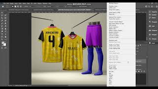 Double Neck Sports Jersey Mockup On Hanger with shorts