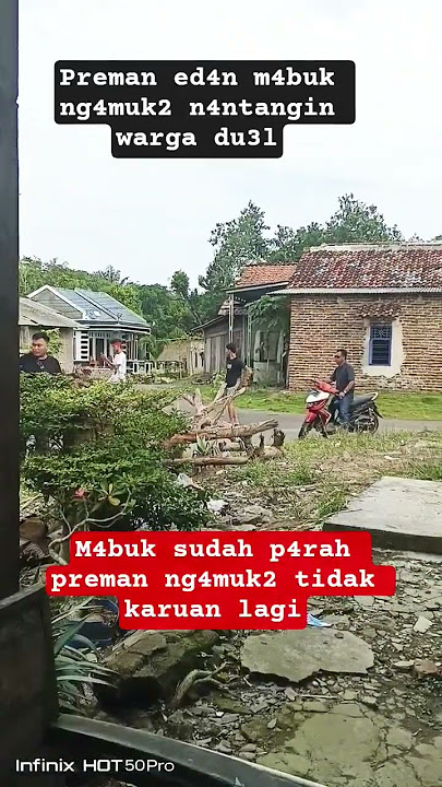 #pereman m4buk bawa p4rang keliling k4mpung
