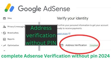 how to verify address in google AdSense without PIN (2024)