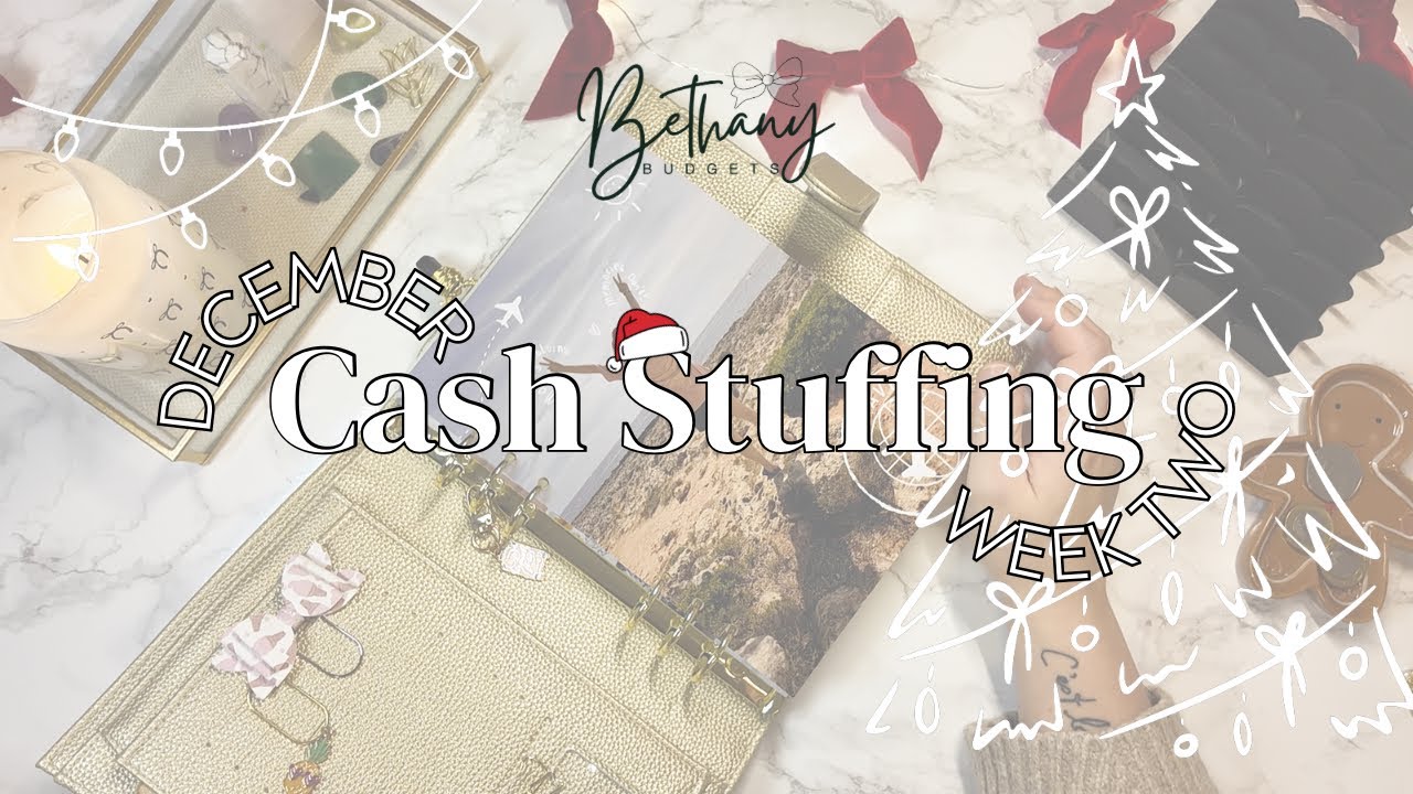 December Week 2 Cash Stuffing | The LAST Weekly Video Of 2025 & Revealing Honeymoon Destination 🥹🎄🤶🏻