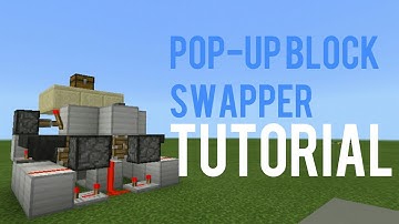 Minecraft redstone tutorial-pop up block swapper(BEDROCK VERSION)