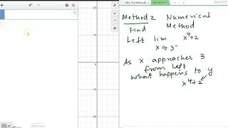Limits - DESMOS or graphing calc