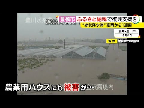 水没した車にいた男性1人が死亡…豪雨で大きな被害出た愛知県豊橋市『ふるさと納税』活用し支援を呼びかけ
