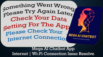 Mega AI Chatbot App something went wrong please try again later problem solution