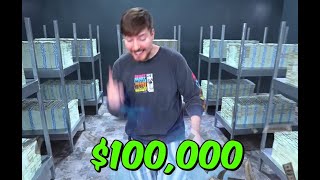 MRBEAST First To Rob Bank Wins $100,000 !!!