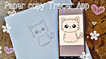 Easy ആയി ഫോണിൽ നിന്ന് picture trace ചെയ്ത് വരക്കാം| Paper Copy Tracer App #trending #viral #diy #art