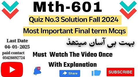 MTH601 - Operations Research Quiz 3 💯 verified Solution 2024