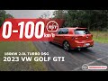 2023 volkswagen golf gti 0100kmh  engine sound