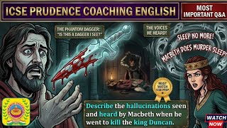 Describe the hallucinations seen and heard by Macbeth when he went to kill the king Duncan