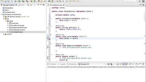 Exercício de interface Java