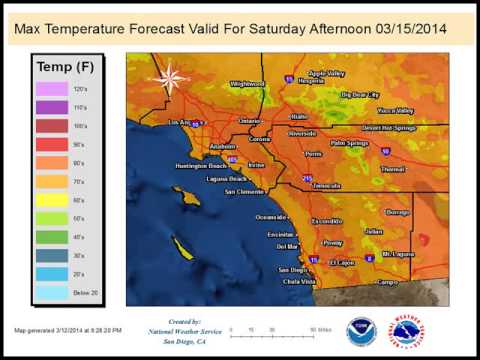 Warmer Weather for the Weekend - NWS San Diego - YouTube