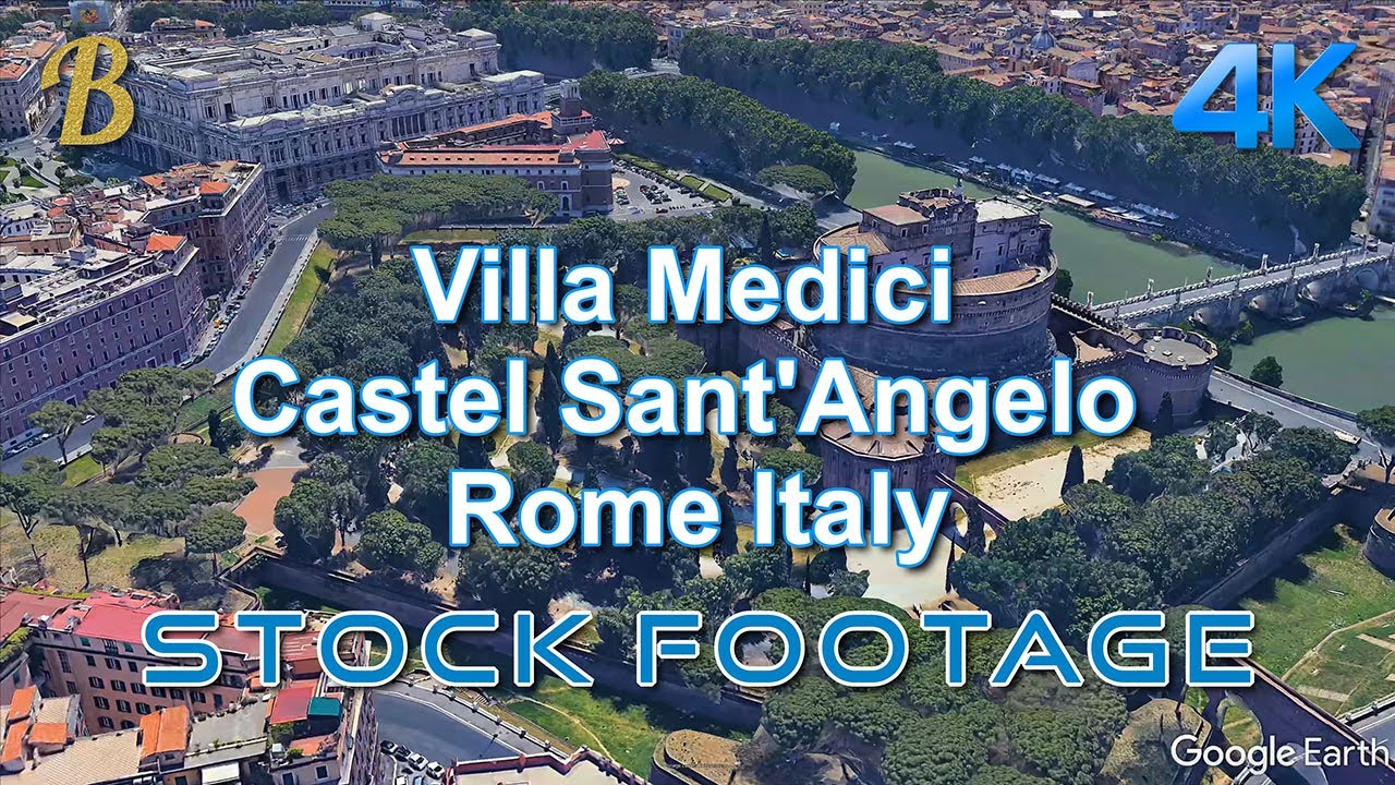 20200811Google Earth Flyover Stock Footage Vatican City Palace of the
