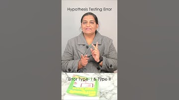 Hypothesis Testing Error Type I & Type II, #statistics, Research