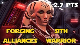 SWTOR Forging Alliances Empire - Sith Warrior - The Emperor's Wrath | PTS 2.7