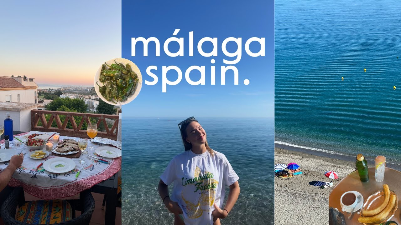 spain travel vlog | best beaches, city strolls in málaga & midnight tapas