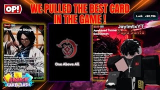 21,000 Luckwith Biggest Card Pack Opening The Best Card In Anime Card Clashroblox