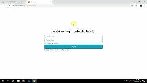 Tutorial Form Login Php Mysqli Part 1 (Bootstrap 4 + JS Validasi + Session)