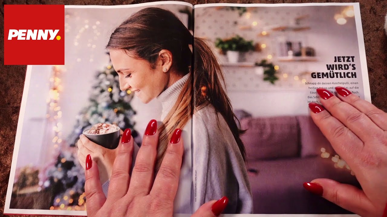 ASMR PENNY Magazin durchblättern ♡ Paper Sounds ♡ Flüstern auf Deutsch