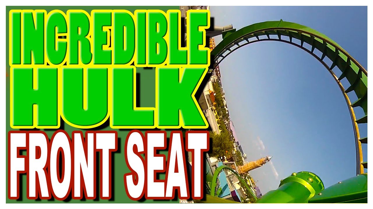 The Incredible Hulk Coaster Front Seat Just POV YouTube