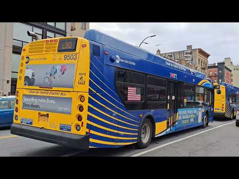 MTA: L90 and L92 shuttle bus action