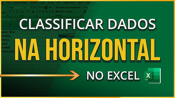 Como CLASSIFICAR DADOS na HORIZONTAL no EXCEL (Ordem Crescente) - Método Fácil e Prático