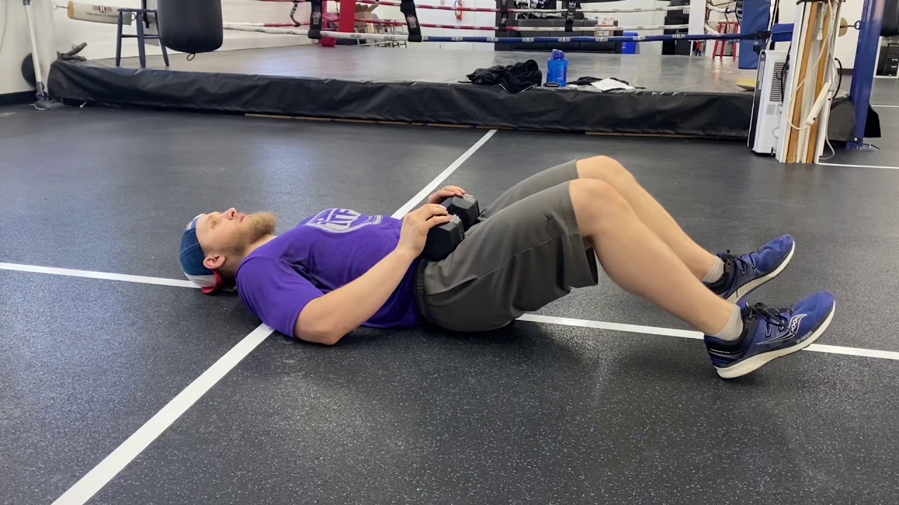 DB Glute Bridge Hamstring Squeeze from Floor YouTube