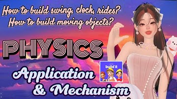 PHYSICS: APPLICATIONS| How to make swing, clock etc..|Intermediate levell How to make zepeto world?
