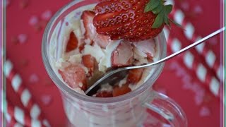 Панна Котта с клубникой. Рецепт приготовления.  Panna Cotta