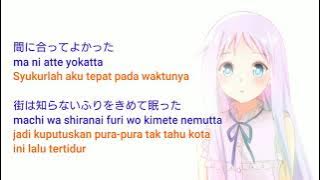 OP AnoHana『Aoi Shiori』(Lyrics Kanji, Romaji, Indonesia)