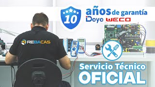 🔧 Servicio Técnico Oficial Deye y WeCo 10 años de Garantía con REBACAS