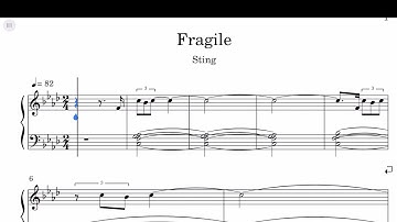Sting - Fragile Sheet Music