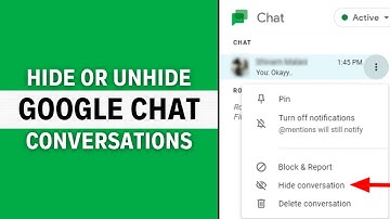 How to Hide or Unhide Google Chat Conversations (EASY)