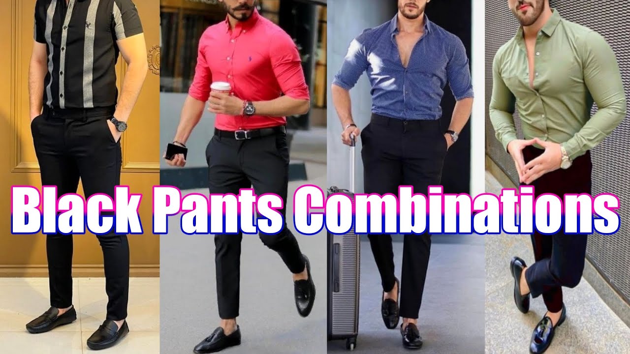 Black Pant With Shirt Combination Ideas For Men, Men Fashion