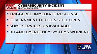 Spartanburg County says some services unavailable after ‘cybersecurity incident’