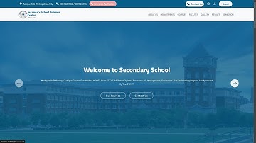 School Website using html, css, bootstrap, php and laravel (Free Source Code)