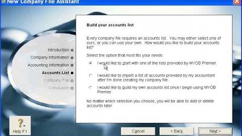 How to Create New Company Datafile in MYOB Accounting