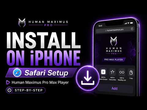 Install Human Maximus on iPhone video guide