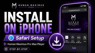How to Install Human Maximus Pro Max Player on iPhone | Safari Home Screen Guide! screenshot 5