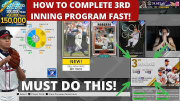 HOW TO COMPLETE THE 3RD INNING PROGRAM GUIDE! Fast & Easy Tips! MLB The Show 20 *NEW*
