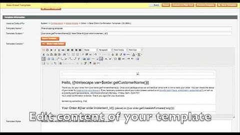 Magento Confirmation emails by shipping method with WYSIWYG