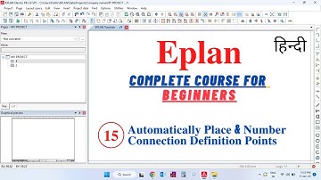 Place & Number Connection Definition Points | Eplan Tutorial in Hindi | Eplan Course in Hindi